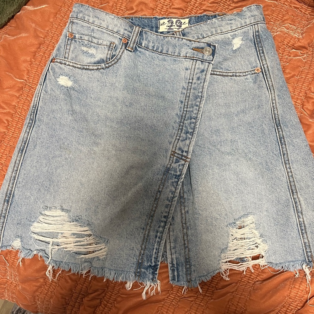 We The Free Denim Skirt